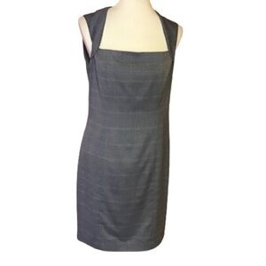 Vtg Y2K Anne Klein houndstooth business dress